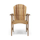 Pima Outdoor Dining Chair Set of 2, H Frame, Adirondack Brown Acacia Wood