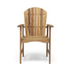 Pima Outdoor Dining Chair Set of 2, Adirondack Brown Wood
