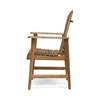 Pima Outdoor Dining Chair Set of 2, Adirondack Brown Wood