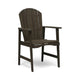 Pima Outdoor Dining Chair Set of 2 Adirondack Taupe Wood