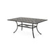 Shaili Outdoor Dining Table, Rectangular 68 Inch, Shiny Copper Cast Metal