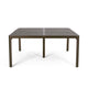 Riley Outdoor Dining Table, Square 61" Glossy Black Metal