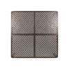 Riley Outdoor Dining Table, Square 61" Glossy Black Metal