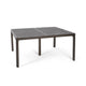 Riley Outdoor Dining Table, Square 61" Glossy Black Metal