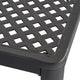Riley Outdoor Dining Table, Square 61" Matte Black Metal