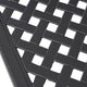 Riley Outdoor Dining Table, Square 61" Matte Black Metal