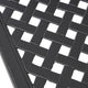 Riley Outdoor Dining Table Square 61 Inch Matte Black Metal Lattice BM323381