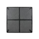 Riley Outdoor Dining Table, Square 61" Matte Black Metal