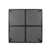 Riley Outdoor Dining Table Square 61 Inch Matte Black Metal Lattice BM323381