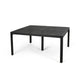 Riley Outdoor Dining Table, Square 61" Matte Black Metal