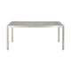 Eoin Outdoor Dining Table Rectangular 71 Inch Gray Faux Wood Metal Frame BM323385