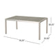 Eoin Outdoor Dining Table, 71" Gray Faux Wood, Metal Frame