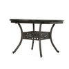 Roch Outdoor Dining Table 46-61 Inch Expandable Metal Hammered Bronze BM323389