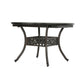 Roch Outdoor Dining Table 46-61 Inch Expandable Metal Hammered Bronze BM323389