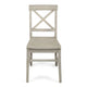 Ricks Dining Chair Set of 2, Light Gray Acacia Wood Frame
