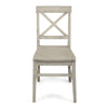 Ricks Dining Chair Set of 2, Light Gray Acacia Wood Frame