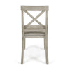 Ricks Dining Chair Set of 2, Light Gray Acacia Wood Frame