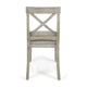 Ricks Dining Chair Set of 2, Light Gray Acacia Wood Frame