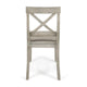 Ricks Dining Chair Set of 2 X Shape Back Light Gray Acacia Wood Frame BM323393