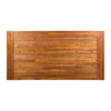 Carls Dining Table, Rectangular 71 Inch, Outdoor Light Brown Wood, Iron
