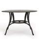 Simon Outdoor Dining Table Round 47 Inch Bronze Finished Cast Metal Frame BM323433