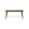 Sumona Outdoor Dining Table, 71-95" Extendable, Brown Wood