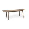 Sumona Outdoor Dining Table, 71-95" Extendable, Brown Wood
