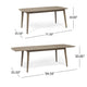 Sumona Outdoor Dining Table, 71-95" Extendable, Brown Wood