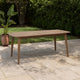Sumona Outdoor Dining Table, Extendable, Brown Acacia Wood, 71-95 Inch