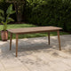 Sumona Outdoor Dining Table, 71-95" Extendable, Brown Wood