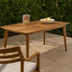 Sumona Outdoor Dining Table, Extendable, Brown Acacia Wood, 71-95 Inch