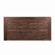 Nikay Outdoor Dining Table, Brown Acacia Wood, White, 71"