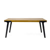 Sheldon Outdoor Dining Table, 69" Rectangular Brown, Black