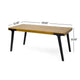 Sheldon Outdoor Dining Table, 69" Rectangular Brown, Black
