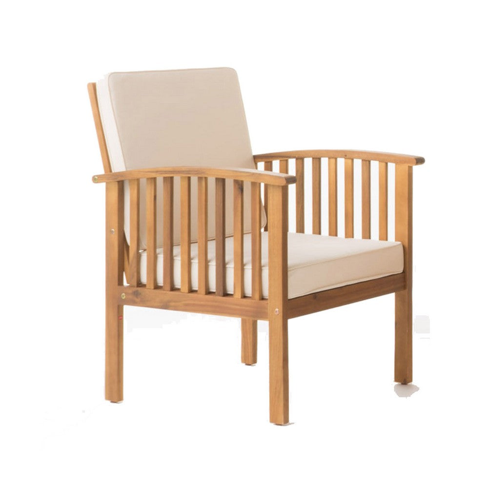 Sayan 4pc Outdoor Coffee Table Set, Loveseat 2 Chairs, Brown