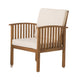 Sayan 4pc Outdoor Coffee Table Set, Loveseat 2 Chairs, Brown