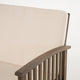 Sayan 4pc Outdoor Coffee Table Set Loveseat 2 Chairs Beige and Gray