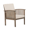 Sayan 4pc Outdoor Coffee Table Set, Loveseat 2 Chairs, Gray