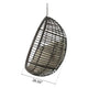 Jaya Outdoor Hanging Chair, Basket Khaki Brown Wicker, 47
