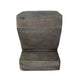 Kiara Side Table Z Shape Square 13 Inch Light Gray Concrete Frame BM323590