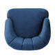 Shale Accent Chair, Navy Blue Velvet, Brown Wood Legs