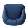 Shale Accent Chair, Navy Blue Velvet, Brown Wood Legs