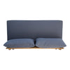 Almo Outdoor Loveseat Bench, Gray, 49" Brown Acacia Wood