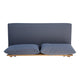 Almo Outdoor Loveseat Bench, Gray, 49" Brown Acacia Wood