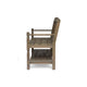 Ikra Outdoor Bench, Built-In Shelf, 51", Gray Acacia Wood
