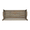 Ikra Outdoor Bench, Built-In Shelf, 51", Gray Acacia Wood