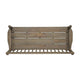 Ikra Outdoor Bench, Built-In Shelf, 51", Gray Acacia Wood