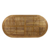 Outdoor Dining Table, 70" Slatted Top, Teak Acacia Wood
