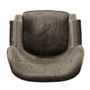 Nire Accent Club Chair, Nailhead, Birch Wood, Gray Velvet