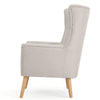 Ranie Accent Club Chair, Rubberwood Legs, Wheat ed Polyester